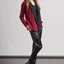 Sweter, SWE105 bordo - narzutka swetry kardigan