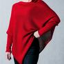 swetry: ponczo - ArtHermina - poncho sweter narzutka oversize