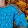 Sweter handmade - z alpaki handamde