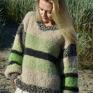 Sweter handmade oversize alpaka