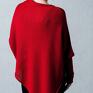 swetry: ponczo - ArtHermina - poncho sweter bawełniane oversiz