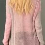różowe swetry z alpaki kobiecy sweter