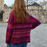 swetry sweterek multikolorowy sweter na drutach