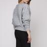 Oryginalny sweter, SWE160 szary MKM modny
