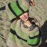 beżowe oversize alpaka swetry sweter handmade