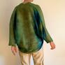 intrygujące dzianina lniany sweter/bolerko blue&green swetry kardigan