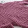 prezenty święta mocno wrzosowy sweter - Handmade wełniany