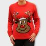 pomysł na świąteczne prezenty swetry sweter renifer, choinka. typ unisex roz. S