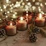 Make Light Art nietypowe świeczniki świeca sojowa zapachowa zestaw świec sojowych o korzenno zimowym zapachu olejki eteryczne zapach