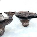 Komplet 6 szklanych świeczników do stołu - ręcznie robione, minimalistyczne