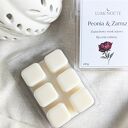 Zapachowy wosk sojowy do kominka Peonia i Zamsz 60 g