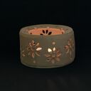 Podgrzewacz do kubka w kwiaty - ręcznie robiony świecznik na tealight