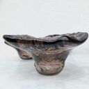 Komplet 6 szklanych świeczników do stołu - ręcznie robione, minimalistyczne