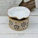 Podgrzewacz do kubka w kwiaty - ręcznie robiony świecznik na tealight
