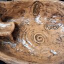 Ceramiczna misa rytualna na Palo Santo - podstawka z runą Berkano