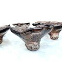 Komplet 6 szklanych świeczników do stołu - ręcznie robione