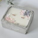 Świeca sojowa w betonowej formie - mięta i limonka (handmade aromaterapia)