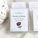 Zapachowy wosk sojowy do kominka Peonia i Zamsz 60 g