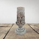 Świecznik z zimowymi kamieniczkami (śnieżynka)