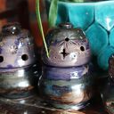 Ceramiczna świeca z pokrywką - ręcznie robiona, unikatowa, z nastrojowym światłem