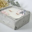 Świeca sojowa w betonowej formie - mięta i limonka (handmade aromaterapia)
