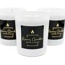 NATURALNA LUXURY CANDLES seria BLACK & WHITE 230 ML - DO 40 H PALENIA Ręcznie zalewana świeca sojowa z eko - bawełnianym knotem. Vanilla latte