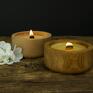 świeczniki pomysł na prezent sojowa zapachowa w drewnie dębowym lub klonowym świeca z napisem