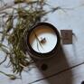aromaterapia świeca sojowa, zapachowa w szkle szałwia z nutą trawy prezent pomysł handmade rękodzieło
