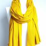 szal szalik chusta bawełniana w kolorze ceylon yellow, modny bawełniany