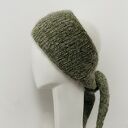 Ręcznie robiony ciepły szalik apaszka w stylu skandynawskim alpaka i jedwab