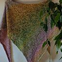 Lniana chusta boho z chwostami - 175 cm