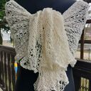 Ażurowy szal mgiełka