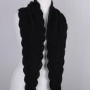 Szalik - czarna zamotka