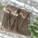 Szalissant - mini szalik z wełny merynosów extra fine, beżowy