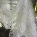 Biały szal z alpaką