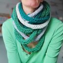 zamotka szalik zielony