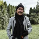 Męski MERINO “Czarny szalik”