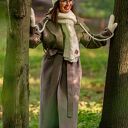 Szal MERINO “Beżowy ecru”