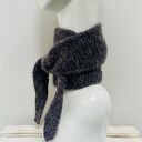 Mały ciepły skandynawski szalik Sophie apaszka alpaka i jedwab