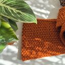 Mini szaliczek - Szalissant pomarańczowy