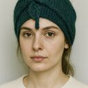 Mały ciepły skandynawski szalik Sophie apaszka turban 100% alpaka