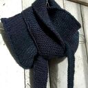 Szalik, trójkątna wąska chusta, cieniowana: granat, fiolet i zieleń