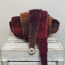 Ręcznie robiony duży ciepły miękki szalik komin Sophie vegan