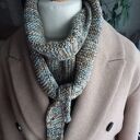 Szaliczek Sofia ręcznie robiony na drutach