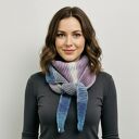 Ręcznie robiony duży ciepły miękki szalik komin Sophie vegan