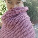 Szeroki ciepły szal z wełny 160x40cm