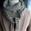 Szaliczek Sofia ręcznie robiony na drutach