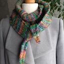 Szaliczek Sofia ręcznie robiony na drutach