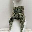 Ręcznie robiony ciepły szalik apaszka w stylu skandynawskim alpaka i jedwab