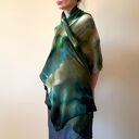 Szal z wełny merino w kolorach natury